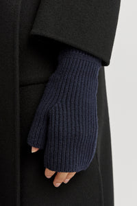 Toorallie Wool Open End Mitten - Navy