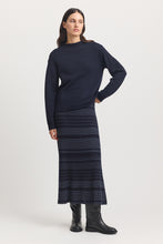 Load image into Gallery viewer, Toorallie Relaxed Fit Mock Neck Jumper - Navy
