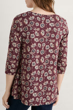 Load image into Gallery viewer, Seasalt Cornwall Tranquility Top - Poppy Tapestry Merlot
