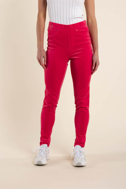 Two T's Pull on Baby Cord Jean - Raspberry