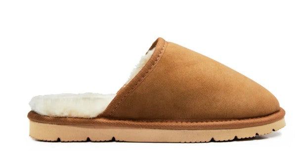 Koalabi Aust Made Jumbo Scuff Slipper - Chestnut