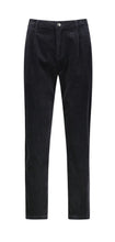Load image into Gallery viewer, Vassalli Ankle Grazer Relaxed Boyfriend Cord Pant - Pewter
