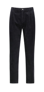 Vassalli Ankle Grazer Relaxed Boyfriend Cord Pant - Pewter