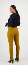 Load image into Gallery viewer, Vassalli Narrow Leg Pinwale Cord Pant - Mustard
