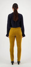 Load image into Gallery viewer, Vassalli Narrow Leg Pinwale Cord Pant - Mustard
