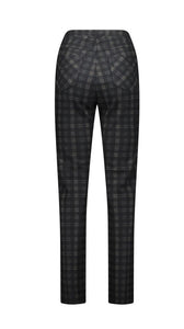 Vassalli Slim Leg Printed Ponti Pull on Pant - Halifax