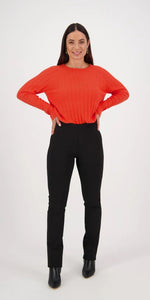 Vassalli Slim Leg Ponti Pull On Pant - Albert