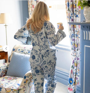 Versailles Blue Chinoiserie Pyjama Set