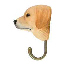 Load image into Gallery viewer, Hand Carved Wall Hook - Golden Retriever
