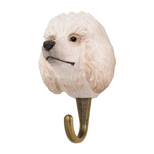 Hand Carved Wall Hook - Poodle