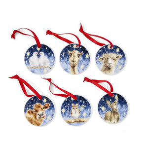 Royal Worcester Wrendale Nativity Ornaments