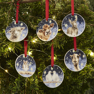 Royal Worcester Wrendale Nativity Ornaments