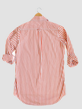 Load image into Gallery viewer, Irving &amp; Powell Franklin Bold Stripe Shirt - Tangerine/White
