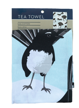 Load image into Gallery viewer, Allgifts Australia Tea Towel - Willy Wagtail
