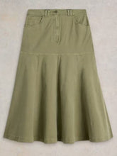 Load image into Gallery viewer, White Stuff Quinn Midi Skirt - Khaki
