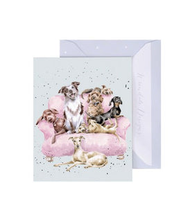Wrendale Mini Card - Movie Night