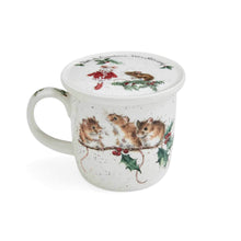 Load image into Gallery viewer, Royal Worcester Wrendale Mug &amp; Coaster Set - Winter Mice
