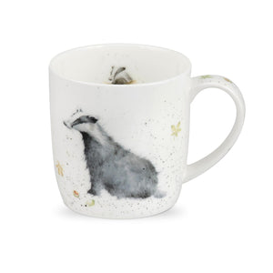 Royal Worcester Wrendale Fine Bone China Mug - Country Gent Badger