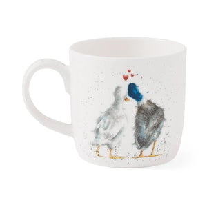 Royal Worcester Wrendale Fine Bone China Mug - Duck Love