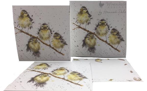 Wrendale Notecard Pack - Baby Wrens