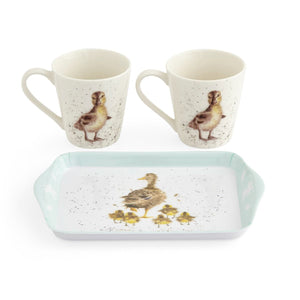 Wrendale Designs Mug & Tray Set - Lovely Mum Ducks