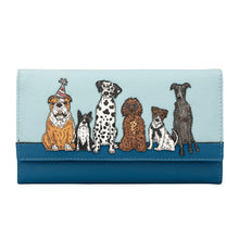 Load image into Gallery viewer, Handmade Flap Over Leather Wallet - Party Hounds
