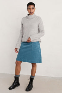 Seasalt Cornwall May's Rock Corduroy Skirt - Starling