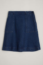 Load image into Gallery viewer, Seasalt Cornwall May&#39;s Rock Skirt - Dark Rinse Denim
