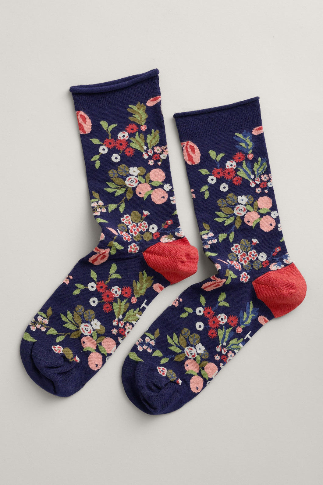 Seasalt Cornwall Women's Bamboo Arty Socks - Fruits and Flowers Maritime