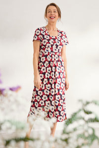 Seasalt Cornwall Seed Packet S/S Dress - Poppy Field Jam