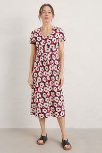 Seasalt Cornwall Seed Packet S/S Dress - Poppy Field Jam