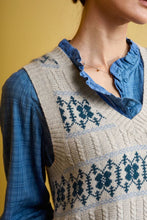 Load image into Gallery viewer, Seasalt Cornwall Partridge Vest - Porcelain Aran Cornflower
