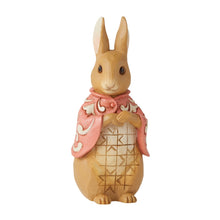 Load image into Gallery viewer, 10cm figurine by Jim Shore of Beatrix Potters Flopsy in her pink cape.
