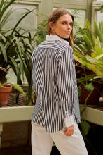 Load image into Gallery viewer, Shirty Bianca Classic Banker Shirt - Midnight Stripe
