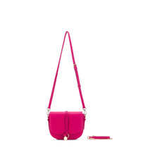 Load image into Gallery viewer, Black Caviar Antonia Vegan Leather Crossbody Bag - Magenta
