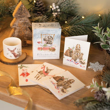 Load image into Gallery viewer, Wrendale Boxed Mini Christmas Cards - Rabbit/Dog/Mouse/Donkey
