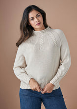 Load image into Gallery viewer, Uimi Clementine Australian Wool Cable Yoke Jumper - Antique
