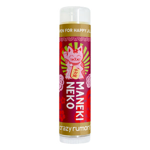 Crazy Rumours Maneki Neko Lychee Cherry Blossom Flavoured Lip Balm