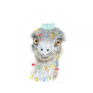 Christmas Gift Tag - Emu