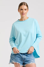 Load image into Gallery viewer, Est1971 Raw L/S Cotton Sweatshirt - Sky Blue
