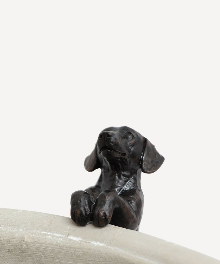 Hanging Dachshund Dog Dark Brown