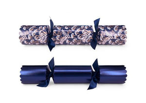 Christmas Luxury Crackers - Navy Floral (Box of 6)