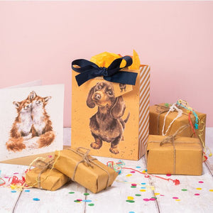 Wrendale Small Gift Bag - Little Sausage Dachshund