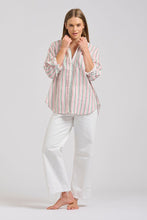 Load image into Gallery viewer, Shirty Girlfriend Linen Shirt - Combo Stripe
