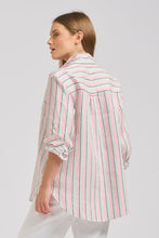 Load image into Gallery viewer, Shirty Girlfriend Linen Shirt - Combo Stripe
