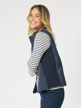 Load image into Gallery viewer, Gordon Smith Brighton Puffer Vest - Navy
