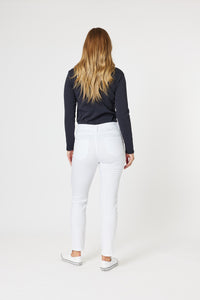 Gordon Smith Marvel High Rise Stretch Jean - White