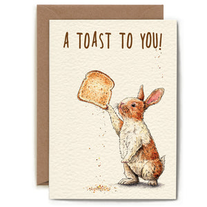 Greeting Card - A Toast to You