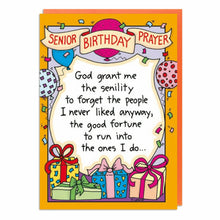 Load image into Gallery viewer, Birthday Card - Senior Birthday Prayer
