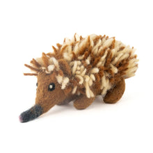 Load image into Gallery viewer, A little echidna made of felted wool.
